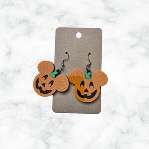 Pumpkin Face Kids Earrings